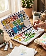 Liquidraw 42 Well Plastic Paint Palette | Air Tight & Easy Clean view 6