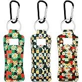 KUKEANVO Keychain Holder for Chapstick Lipstick Lip Gloss Cute Lip Balm Keychain Holder with Clip