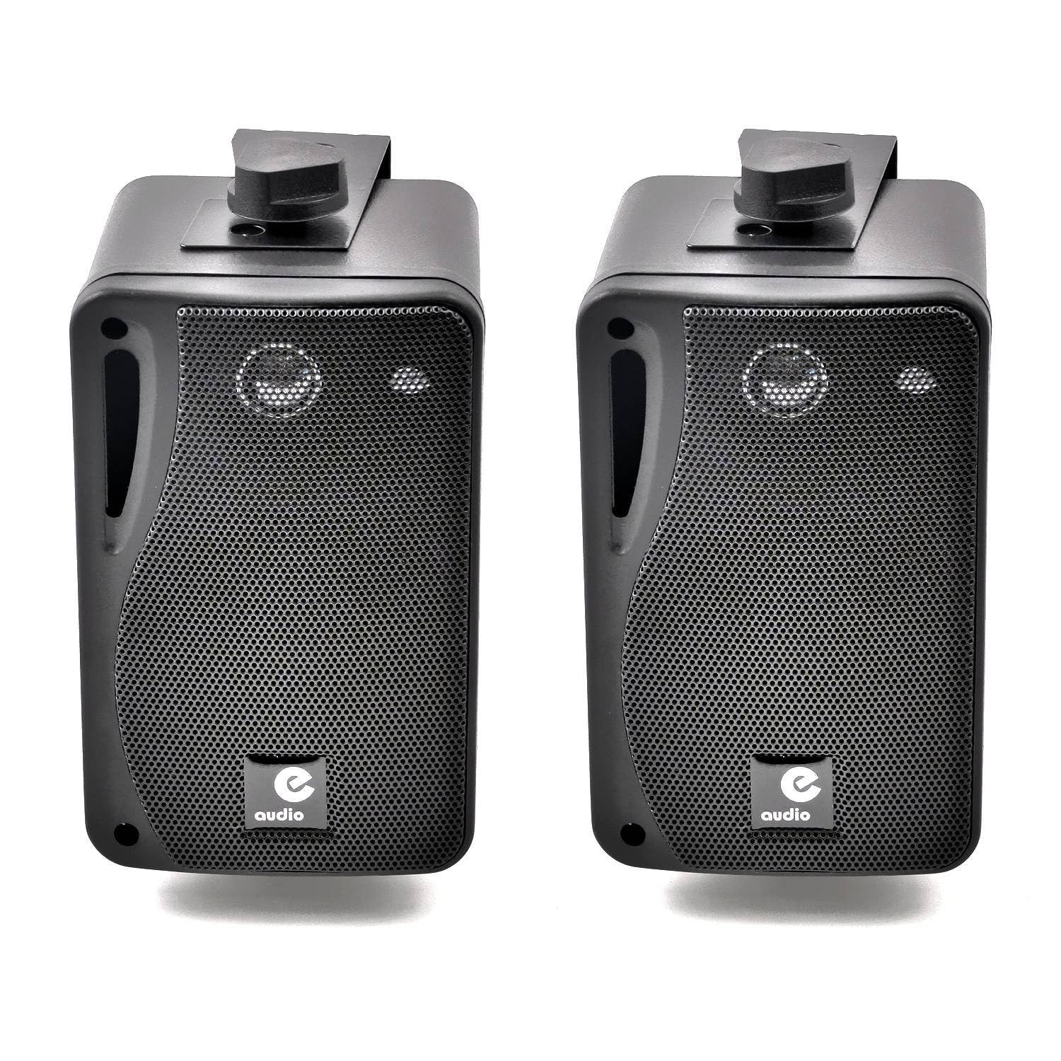 e-audio 3 3-Way Background Music Speakers With Brackets 80W 4 Ohm