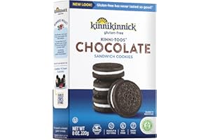 Kinnikinnick - KinniTOOS Chocolate Sandwich Cream Cookies - Gluten Free and Allergy Friendly, Vegan Cookies - 8 oz. Box