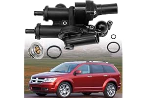 LEVANLIIGHT Thermostat Housing Assembly Compatible with Dodge Avenger Caliber Journey Jeep Compass Patriot Chrysler 200 Sebri