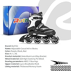 Ruthfot Adjustable Inline Skates for Boys and Girls
