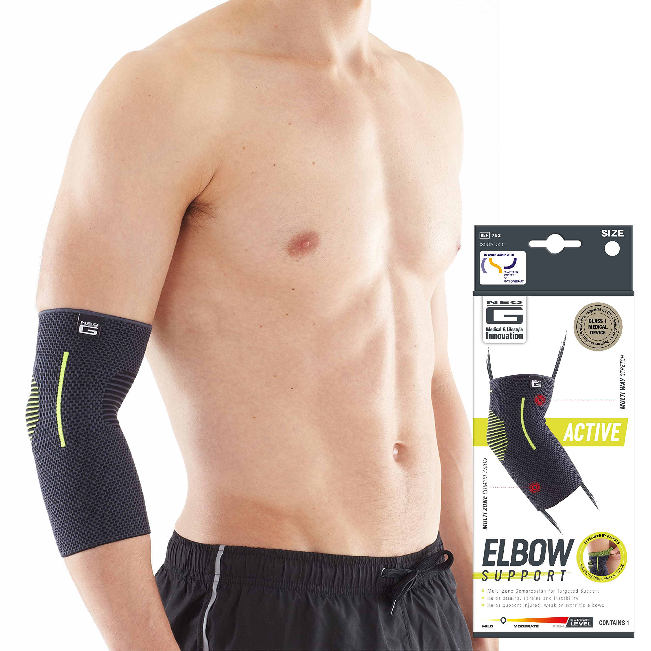 Neo-G Elbow Support for Tennis, Golf, Sports, Tendonitis, Joint Pain Relief - Tennis Elbow Brace - Golfers Arm Support - Multi Zone Elbow Compression Sleeve - Breathable, Lightweight –XL