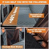 JOEJOY Back Seat Extender Dog Car Seat Cover Waterproof Foldable view 2