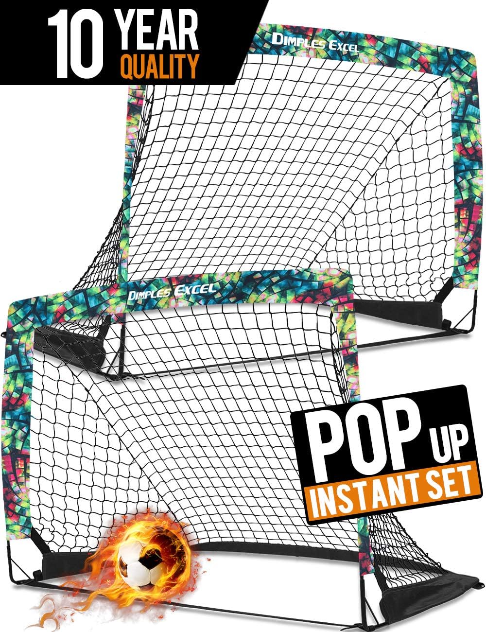 Amazon Com Dimples Excel Soccer Goal Pop Up Soccer Goal Backyard