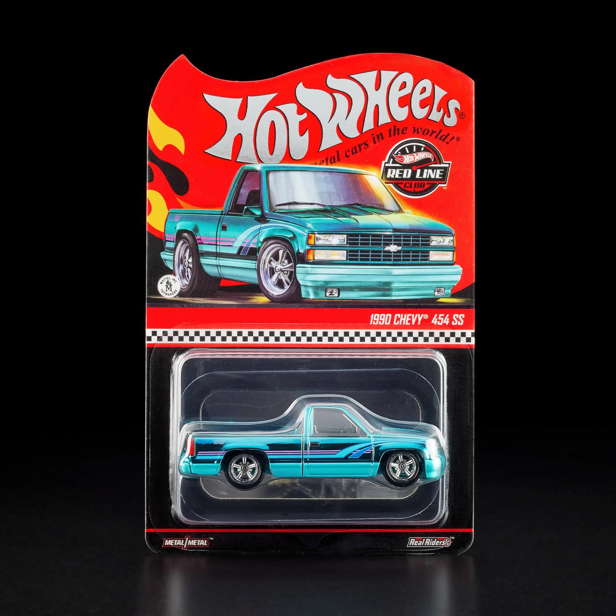 Photo 1 of Hot Wheels RLC Exclusive 1990 Chevy 454 SS, Spectraflame Teal, Opening Hood, Metal Chassis, 1:64 Scale