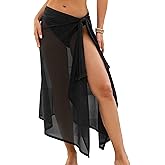 Blooming Jelly Womens Swimsuit Coverup Sheer Bathing Suit Cover Up Sarong Wraps Coverups Beach Sarong Skirt 2026