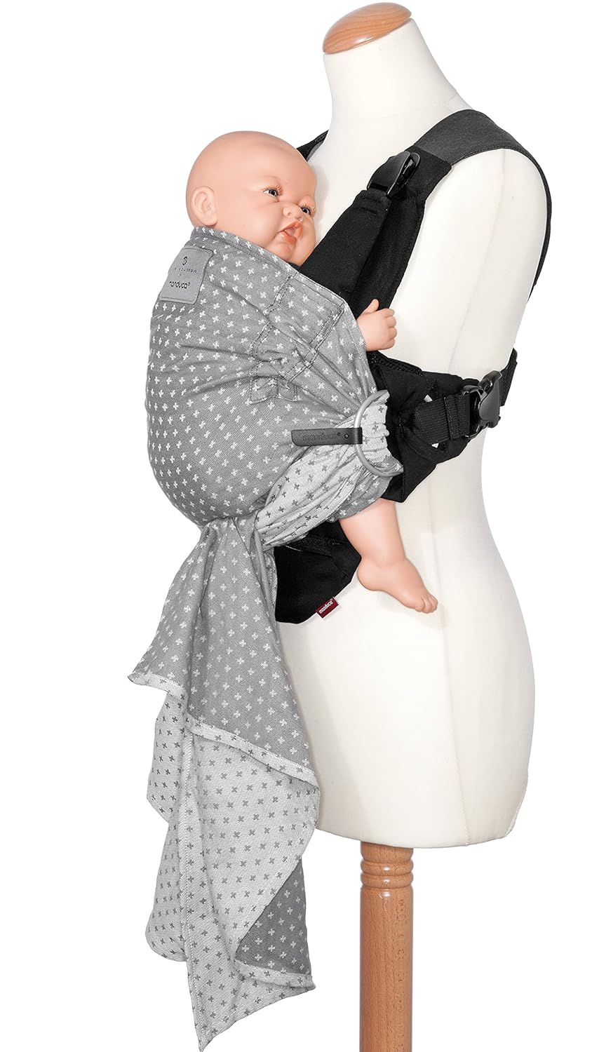 Systeme Porte Bebe Innovant Click Tie Nouveau Ne Bebe 3 5 15kg Ceinture Ventrale Amovible Manduca Duo Baby Carrier Wildcrosses Grey Gris Porte Bebe Echarpe De Portage En Meme Temps Porte Bebes Bebe Puericulture