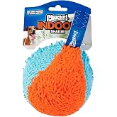 Chuckit! Indoor Fetch Shaker Dog Toy, 7.75in, Orange and Blue | Interactive Shaker Toy Designed to Fight Boredom Indoors, Keeping Dogs Busy and Entertained During Playtime