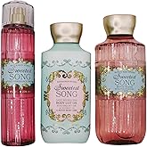 Sweetest Song Set by Bath & Body - Fine Fragrance Mist, Body Wash, and Daily Nourishing Body Lotion
