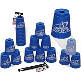 Speed Stacks | Official Sport Stacking Set, Blue - 12 Cups and Holding stem | Top Grade Materials, Low Friction | WSSA Approved