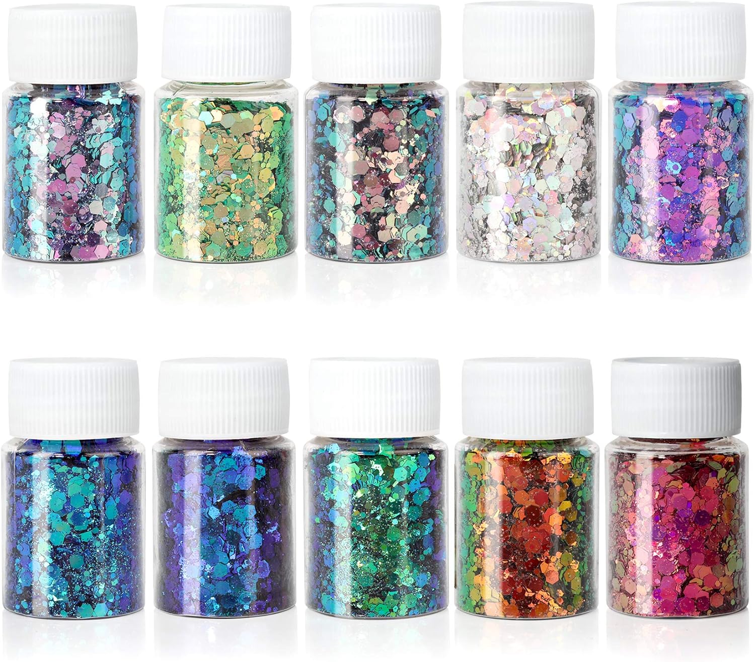 NODDWAY Color Shift Chunky Glitter, 120G Chameleon Resin