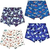 MooMoo Baby Boys Boxer Briefs 4 Packs Tagless Boys Underwear