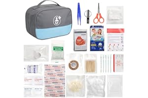 First Aid Kit Bag, 98PCS Small Car Emergency Kits Portable Travel Safety First Aid for Camping Hiking Outdoor Sports Home Eme