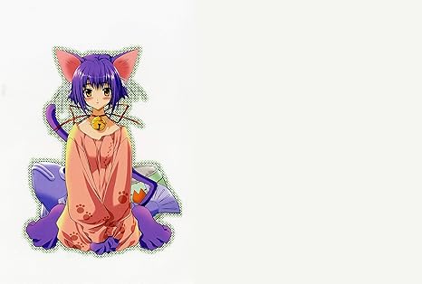 Athah Designs Anime Original Nekogirl Blush Bell Ribbon Short Hair