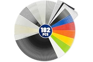 Allturn 182 pcs Plastic Welding Rods,Plastic Welder Rod For Repairing Plastic Bumpers,Kayaks,And Other Plastic Products.