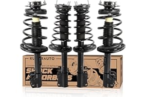 KUIPERAUTO 172307 172308 172309 172310 Front and Rear Complete Strut Assemblies Compatible for 2007-2011 Toyota Camry,2006-2011 Avalon,2007-2008 Lexus ES350 Shock Absorbers w/Coil Spring(Set of 4)