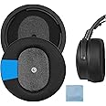 Geekria Sport Cooling Gel Replacement Ear Pads for Audeze Maxwell Wireless Headphones Ear Cushions, Headset Earpads, Ear Cups Cover Repair Parts (Mesh Fabric/Black)