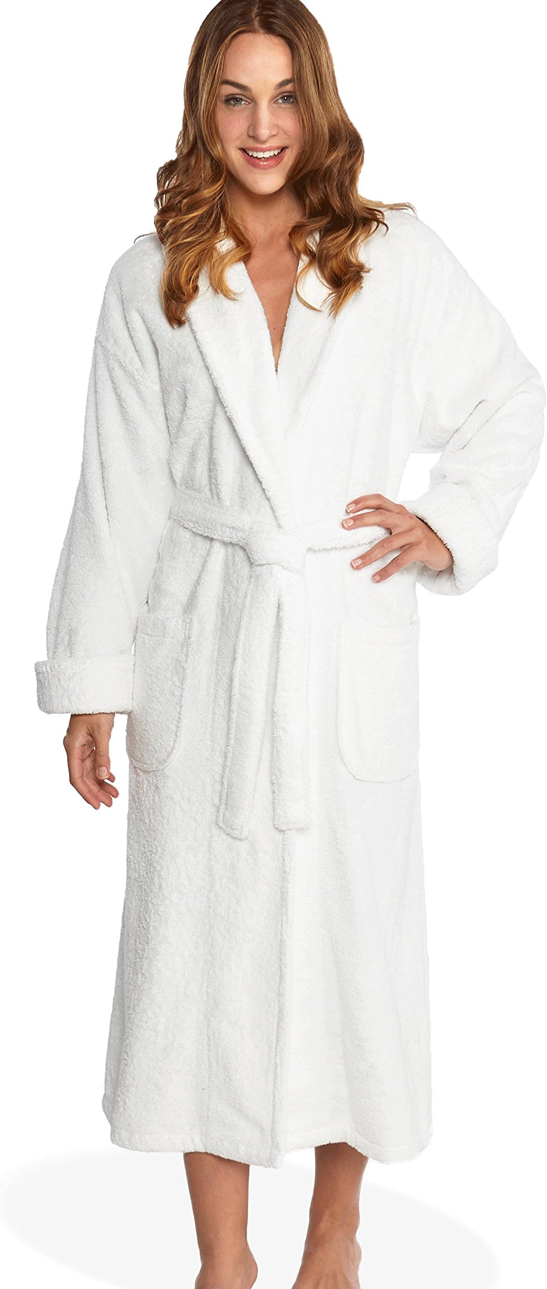 Parador Women's Terry Bathrobe, 100% Combed Pure Turkish Cotton Terry Robe
