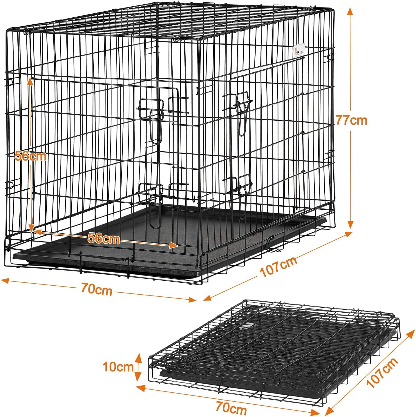 42 inch plastic dog crate