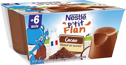 Nestle Bebe P Tit Flan Chocolat Laitage Des 6 Mois 4 X 100g Pack De 6 24 Laitages Amazon Fr Epicerie
