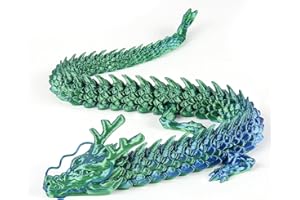 GENERIC Keneke 3D Printed Dragon, Articulated Dragon Fidget Toy, Posable Flexible Dragon Toys for Car Decoration and Ornament Figures, 3D Printed Toys for Kids & Adults, Home Office Desktop Ornament
