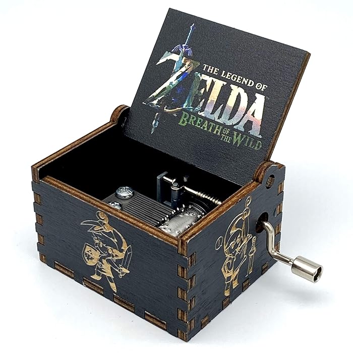 Buy N A The Legend of Zelda Music Box, Hand Crank Musical Box Carved