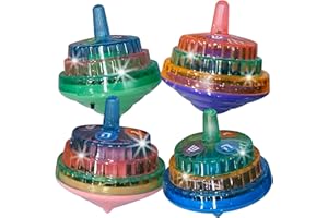 Izzy 'n' Dizzy Musical Dreidel - Hanukkah Dreidel 4 Pack - Sings Oh Draidel as it Lights Up - Light Up Dreidels - Chanukah Toys & Games