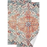 COVASA 2 Pack Vintage Boho Hand Towels for Bathroom,Soft Absorbent Rustic Orange Southwest Ethnic Bohemian Bath Hand Towels for Kitchen,Decorative Guest Bathroom Towels for Face,Shower,Gym 14"x28"