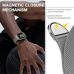 Stainless Steel Milanese Loop Compatible with Apple