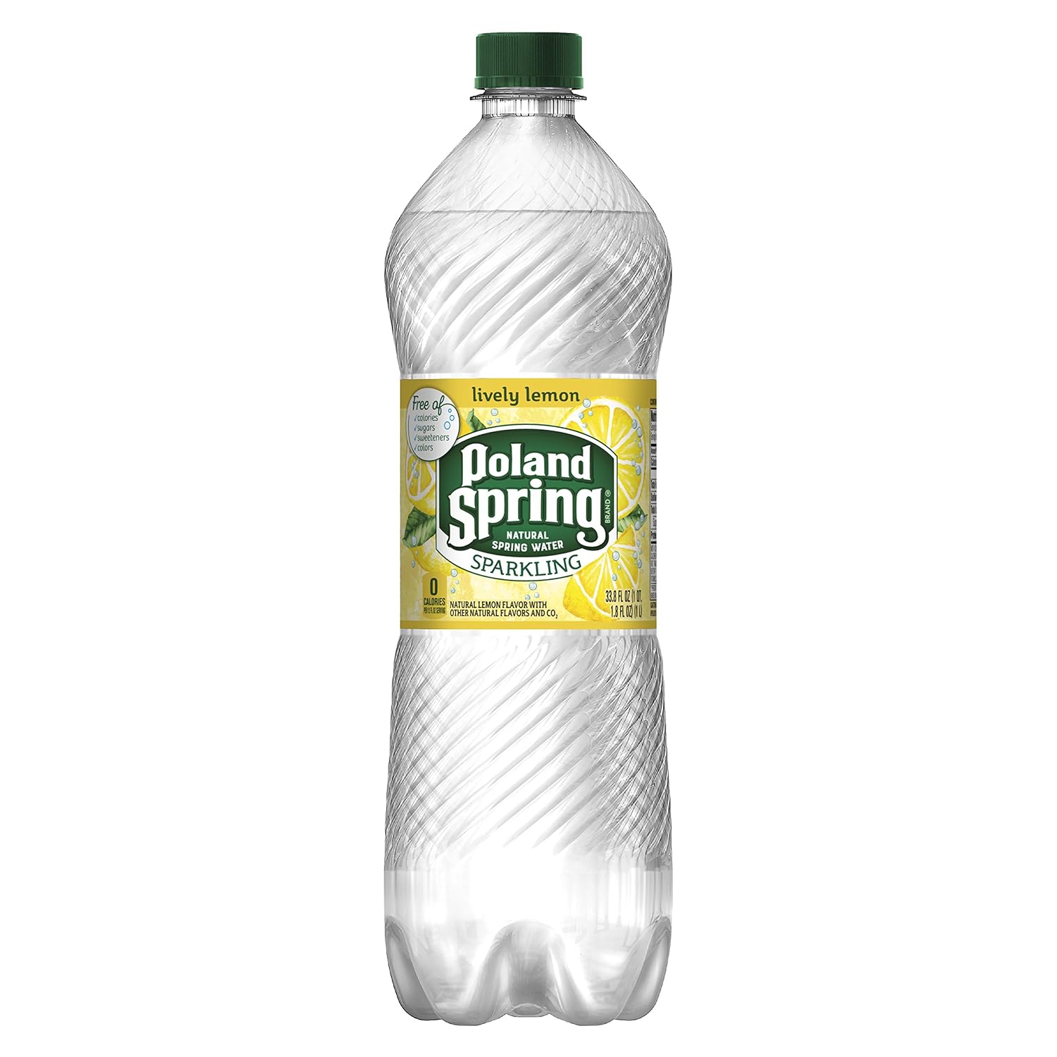 Poland Spring sparkling Spring Water Lemon essence (075720000401)