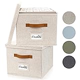 ZICOTO Decorative File Organizer Box Set of 2
