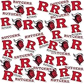 Rutgers University Spirit Logo Vinyl Large Deluxe Stickers Variety Pack - Laptop, Water Bottle, Scrapbooking, Tablet, Skateboard, Indoor/Outdoor