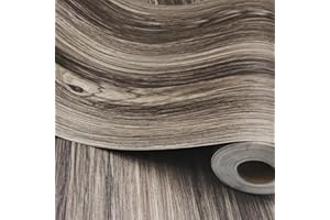 auxua Wood Grain Peel and Stick Floor Tiles – 11.8” Width, Full Roll Length of 394" – Versatile Design for Any Space, Self Adhesive Vinyl Flooring, Waterproof and Non-Slip Features