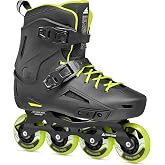 Rollerblade Lightning Men's Urban Inline Skate, Black and Lime