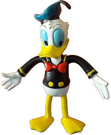 Entenhausen DONALD DUCK (der beliebte Enterich Kunststoff Figur mit Biegefunktion, ca. 13cm