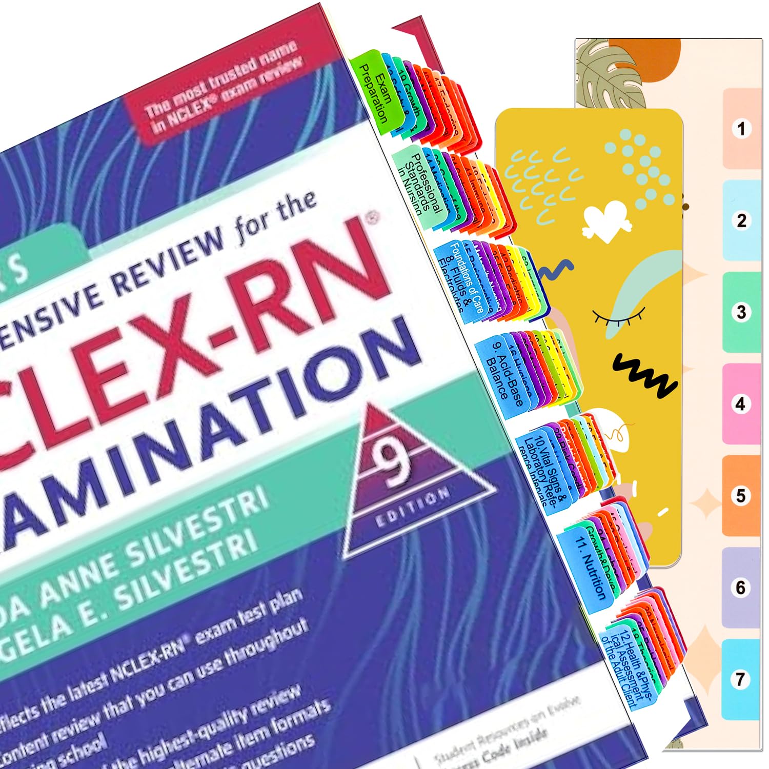 Photo 1 of *USED*
Index Tabs for Saunders Comprehensive Review for The NCLEX-RN® Examination, (Book not Included). 72 Printed NCLEX-RN 9th Edition Tabs, with Page Markers and Alignment Guide & Bookmark