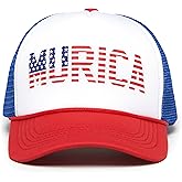 Funky Junque Premium Mesh Snapback Trucker Hat - Stylish Comfort for All - Patriotic, Humor & More