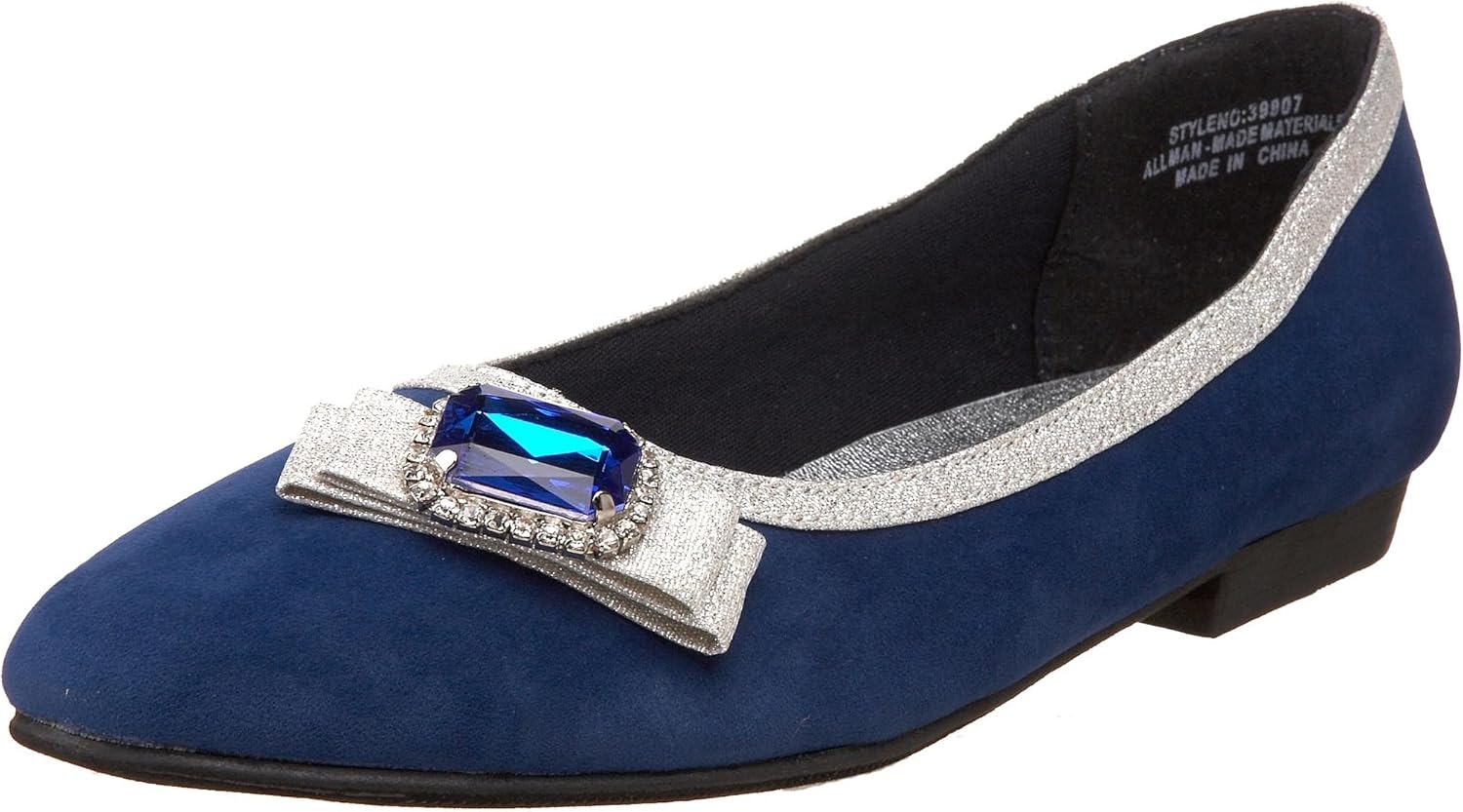 Annie Shoes Women�s Frizzy Ballet Flat, Navy