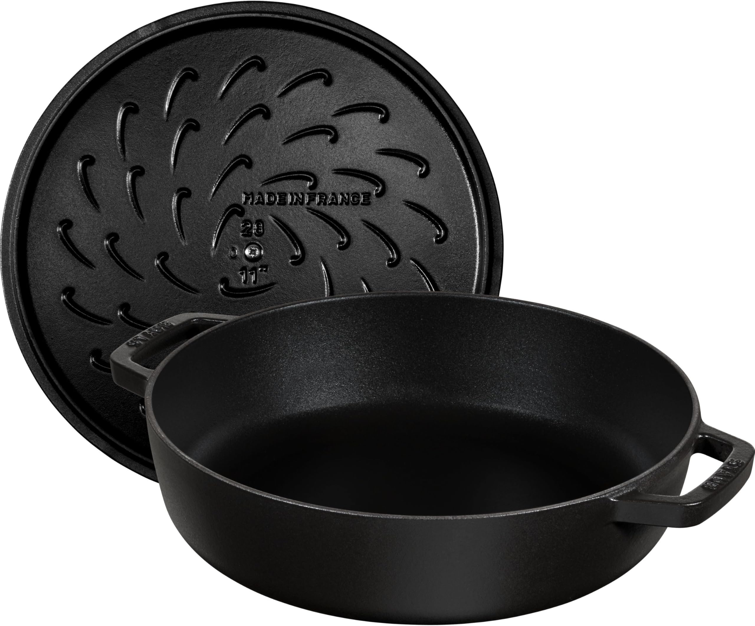 STAUB 40511 473/0 with Chistera Black Cast Iron 24 cm
