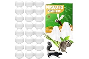 REGUOA 24 Pack Natural Skunk Repellent Outdoor Indoor, Raccoon Skunk Deterrent Lasting Long Protect for Garden, Patio, Yard, Farm, Attic, Pets & Kids Safe