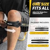 Cambivo 2 Pack Patella Knee Strap Adjustable Support Band for Running Hiking view 4
