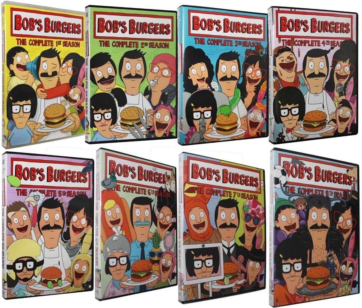 Mocei Bob's Burgers: The Complete Series Collection Season 1-8 (DVD 22-Disc Box Set)