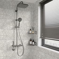 practicalWs 10pcs Marble Peel and Stick Tile for
