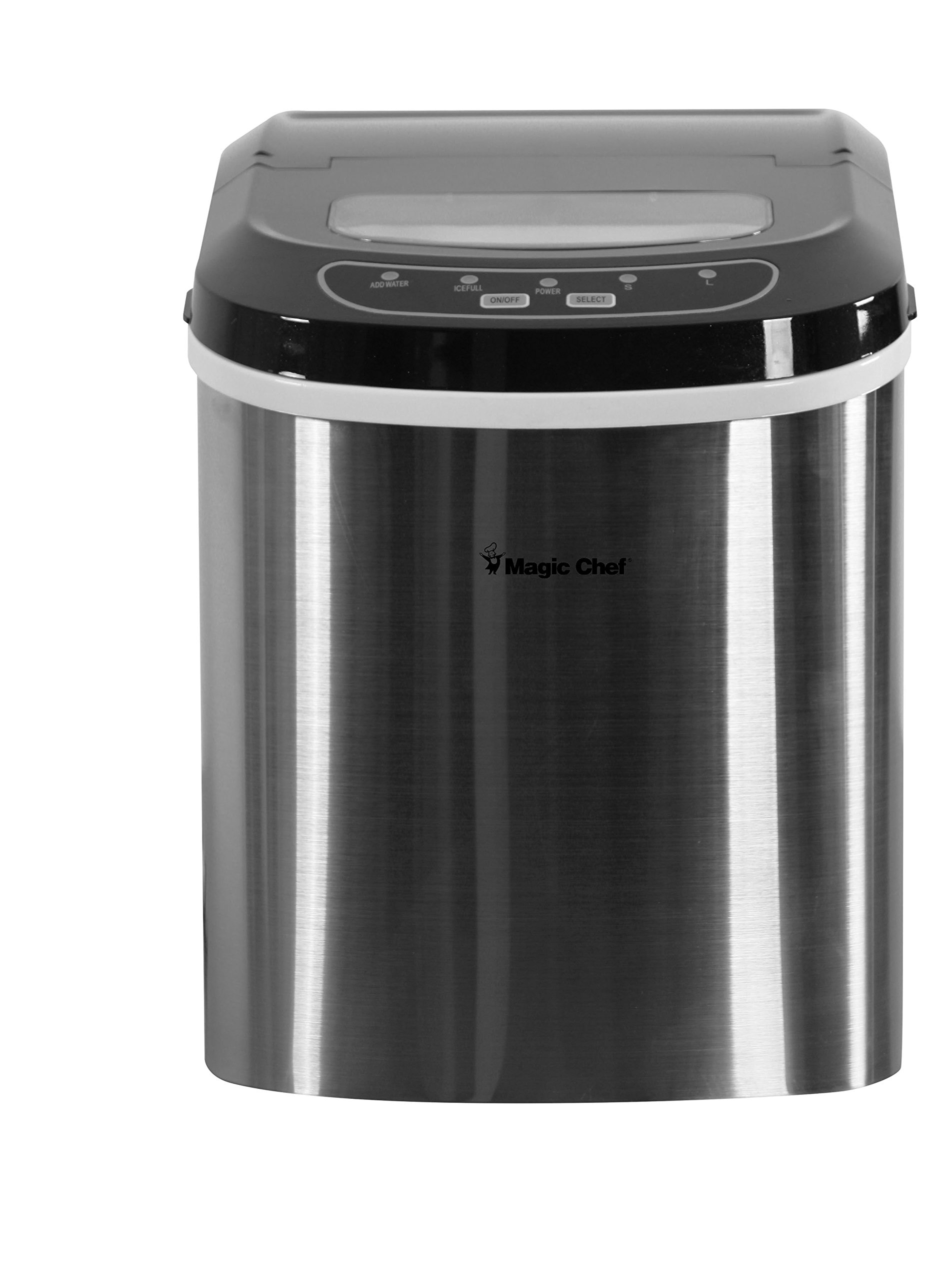 Magic Chef 27-Lb. Portable Countertop Ice Maker in Silver