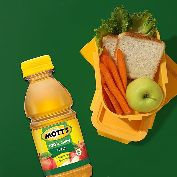 MOTT’S 100% ORIGINAL APPLE JUICE, 8 FL OZ BOTTLES, 24 COUNT (4 PACKS OF 6), 2 SERVINGS OF FRUIT, 100% FRUIT JUICE, GLUTEN-FREE, CAFFEINE-FREE, KOSHER, CONTAINS NO ARTIFICIAL COLORS OR SWEETENERS