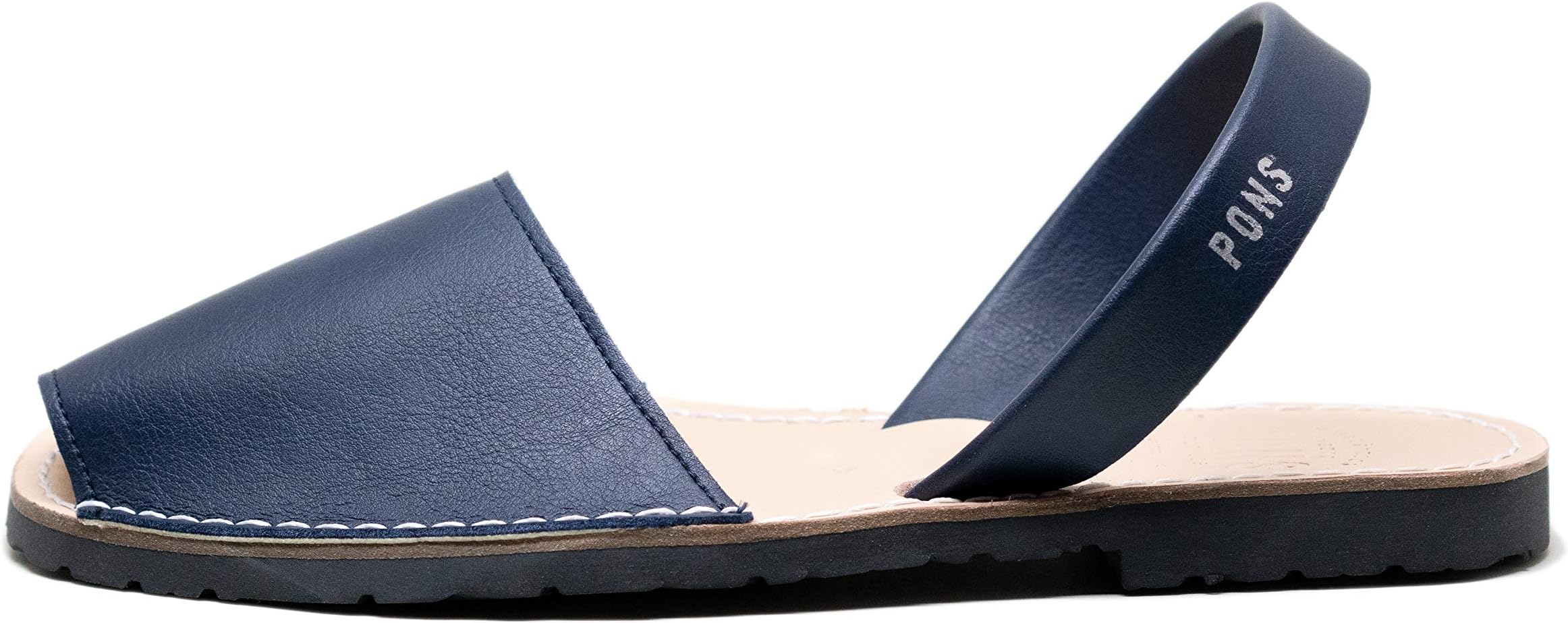 Pons510V - Avarca Classic Style Vegan - French Blue - Size 40 (US 10)