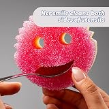 Scrub Daddy Scrub Mommy Sponges Pink Twin Pack Non Scratch Dual Sided Scrubbers view 5