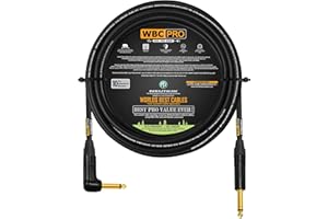 20 Foot - WBC-PRO-Guitar – 20 AWG - Low-Cap (18pF/ft) – Pro-Grade – Graphite-Based - Dual-Shielded Guitar, Bass, Instrument C