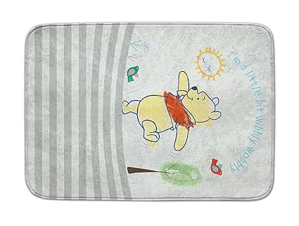 achoka Disney 03 Teppich winnie-the-pooh Flauschiger, Polyester, mehrfarbig, 70 x 95 x 0,76 cm